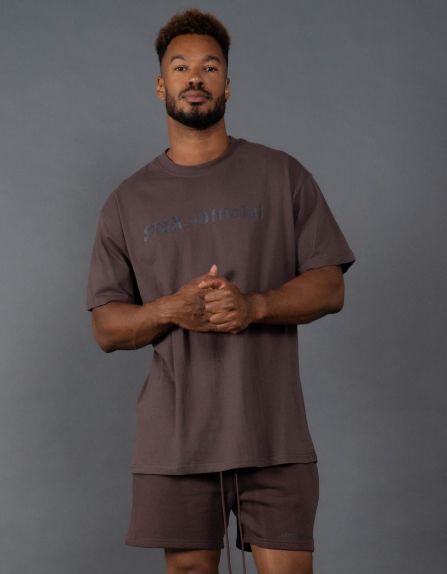 Men STAX T-Shirts & Vests | Drip 21 Mens Tee Dark Earth