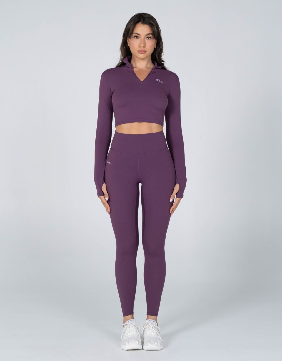 Women STAX Tights & Leggings | Full Length Tights Nandex Original Iris Purple