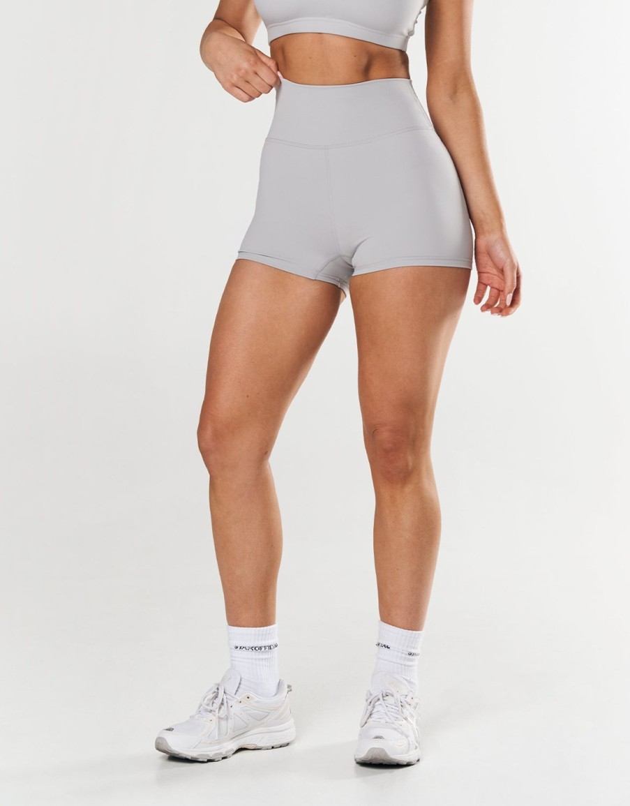 Women STAX Shorts | Mini Bike Shorts Nandex Light Grey