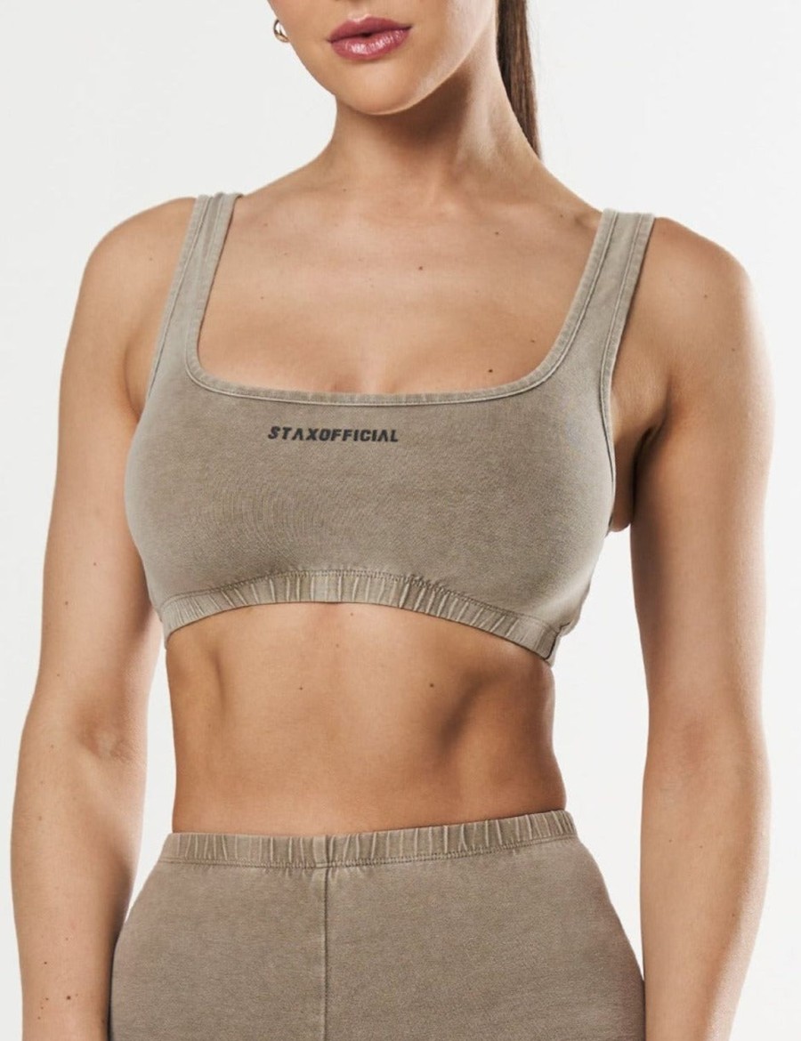 Women STAX Sports Bras & Crop Tops | Oos Crop Earth