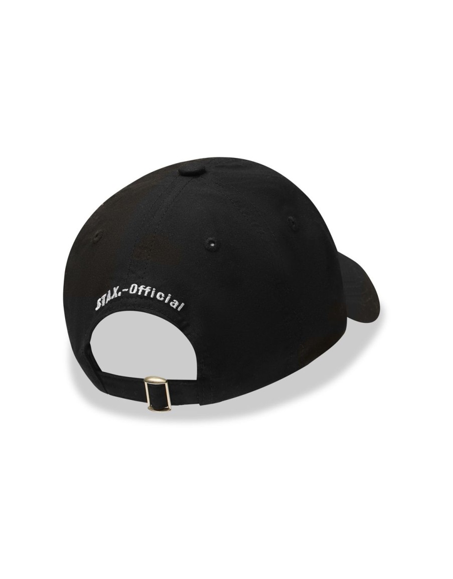 Women STAX Caps | Official Cursive Dad Cap Black/Orange