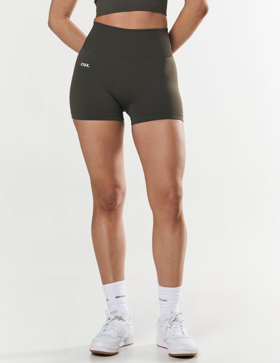 Women STAX Shorts | Premium Seamless Mini Bike Shorts Dovetail