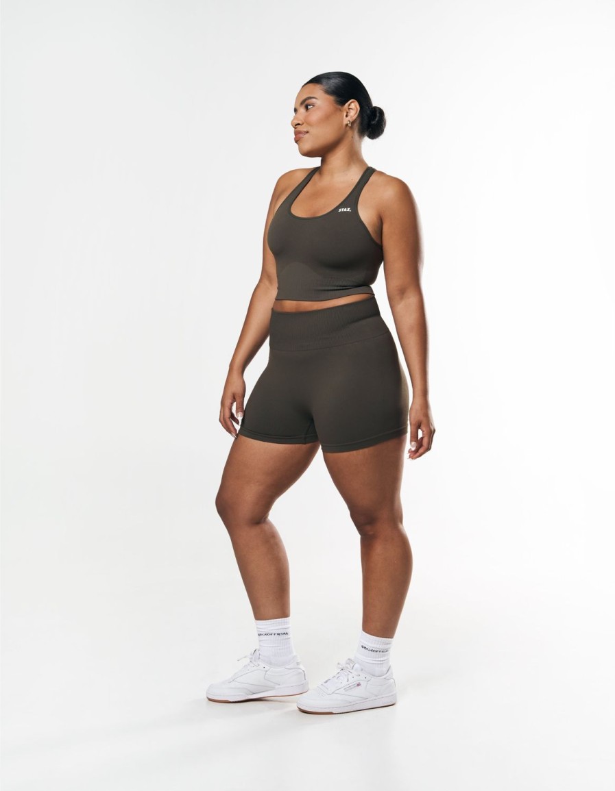 Women STAX Shorts | Premium Seamless Mini Bike Shorts Dovetail