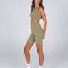 Women STAX Shorts | Aw Bike Shorts Olive (Creo)