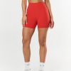 Women STAX Shorts | Midi Bike Shorts Nandex Red