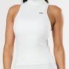 Women STAX Tanks & Singlets | High Neck Tank Nandex White