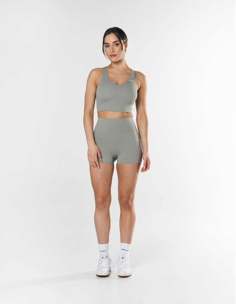 Women STAX Shorts | Mini Biker Shorts Nandex Grey