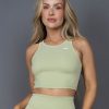 Women STAX Tanks & Singlets | Cropped Tank Nandex Thistle Green