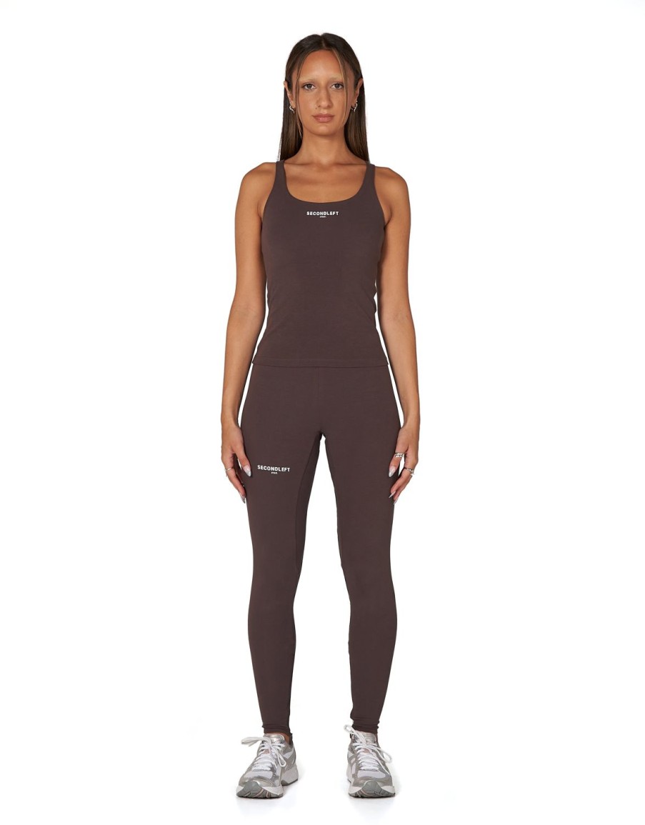 Women STAX Tights & Leggings | Sl Bw Full Length Tights Sable Brown