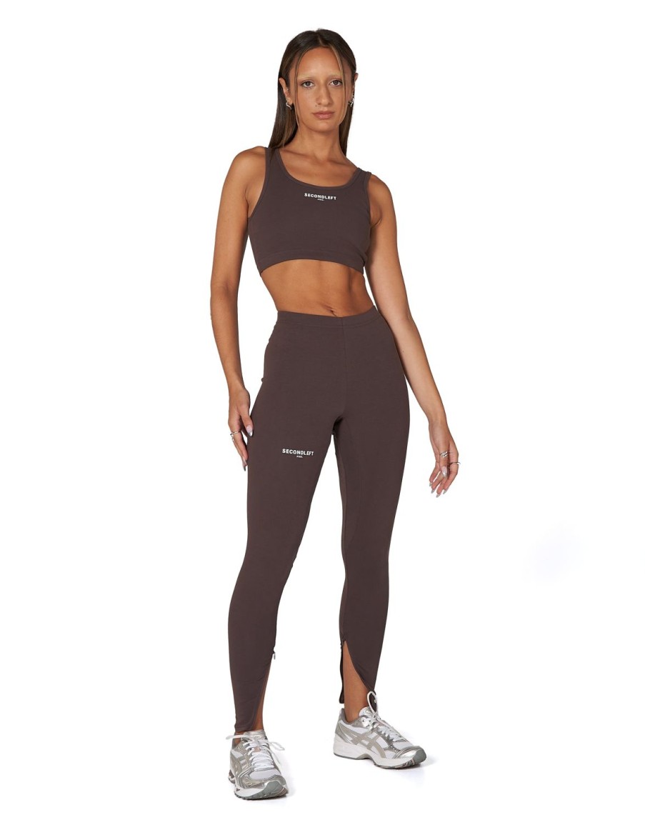 Women STAX Tights & Leggings | Sl Bw Full Length Tights Sable Brown