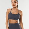 Women STAX Sports Bras & Crop Tops | Delta Crop Nandex Dark Grey