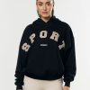 Women STAX Hoodies & Sweaters | Sport Hoodie Black/Cream