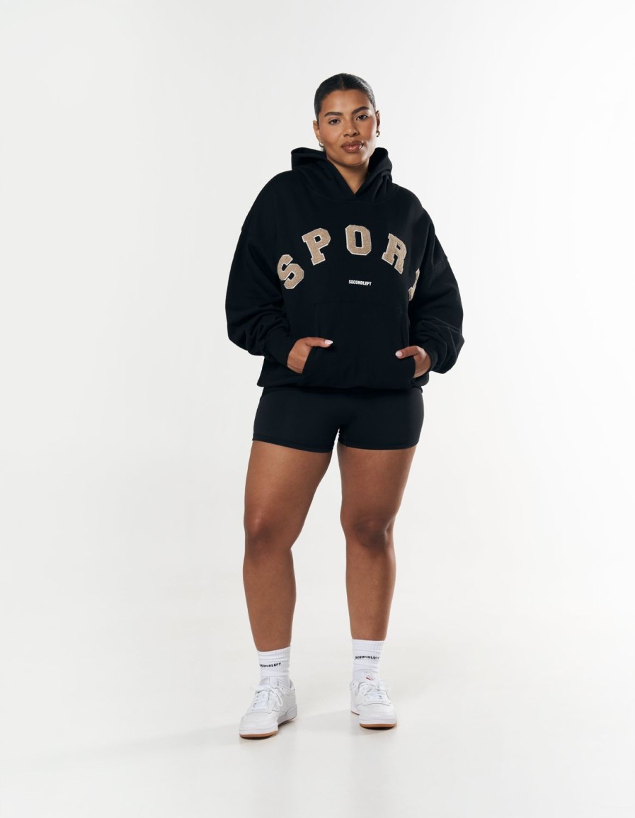 Women STAX Hoodies & Sweaters | Sport Hoodie Black/Cream