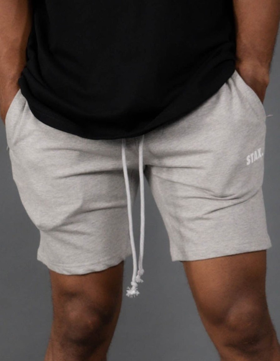 Men STAX Shorts | Mens Classic Shorts Grey