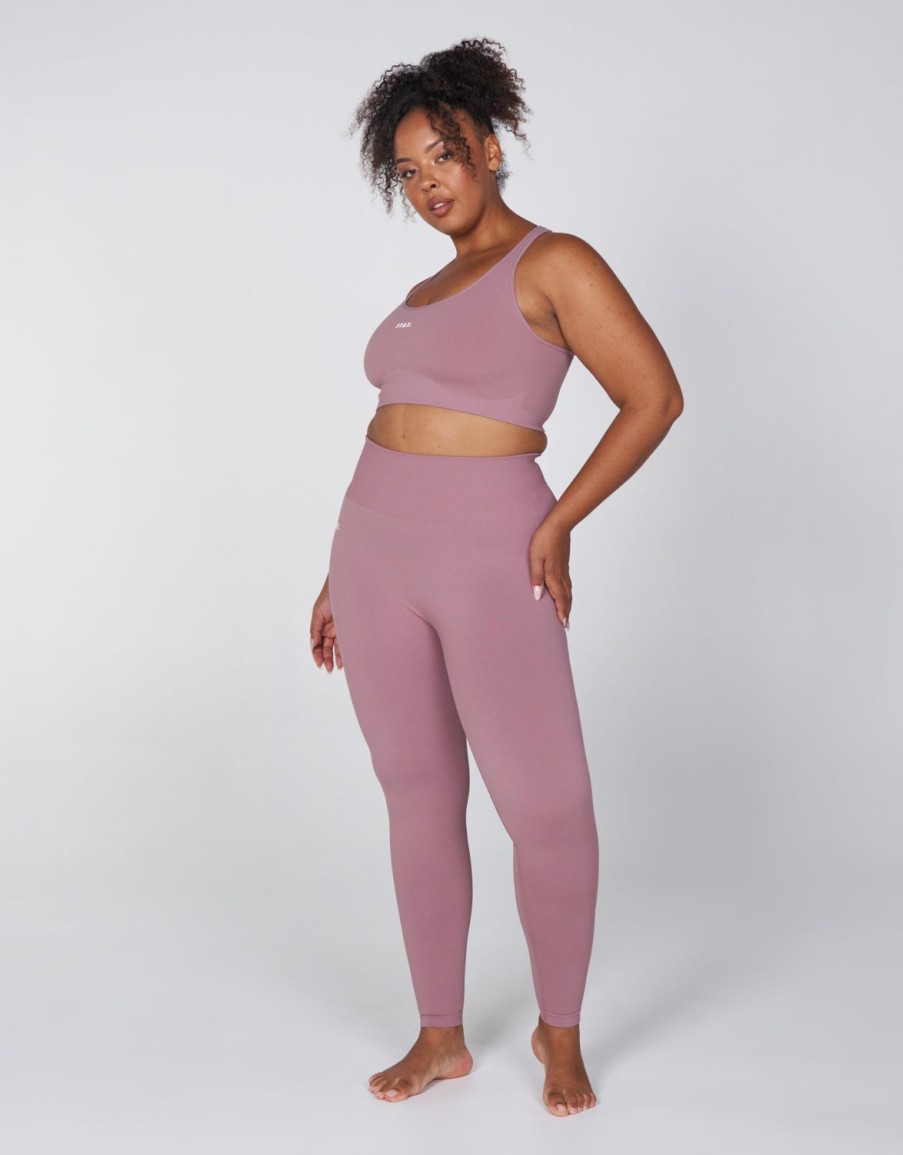 Women STAX Sports Bras & Crop Tops | Premium Seamless Favourites Racer Crop Dusty Rose