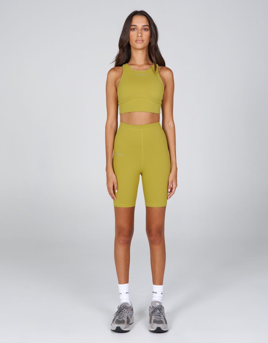 Women STAX Shorts | Aw Bike Shorts Mustard (Sadzi)