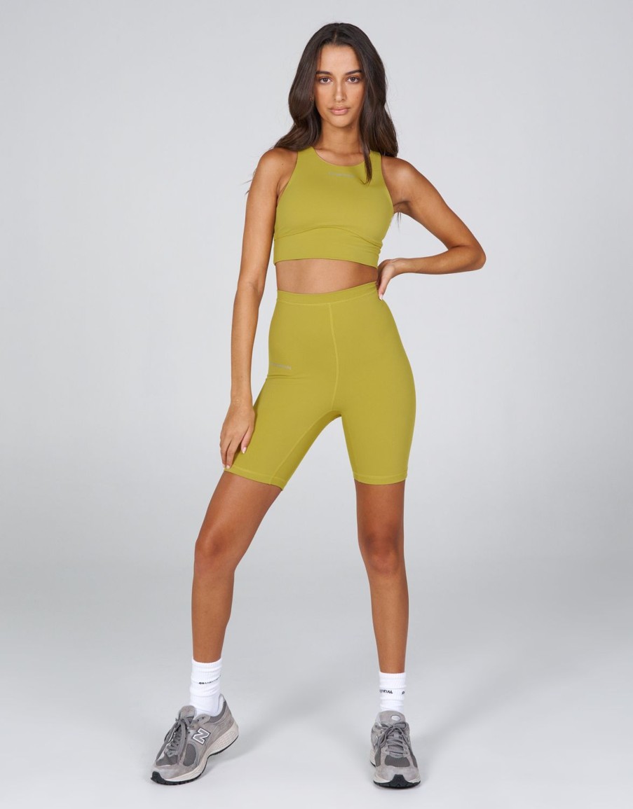 Women STAX Shorts | Aw Bike Shorts Mustard (Sadzi)