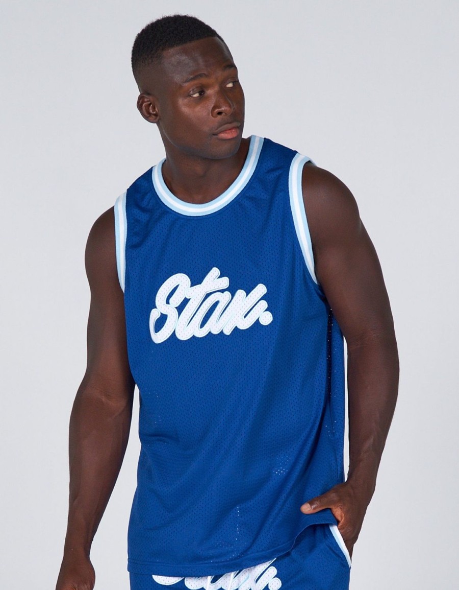 Men STAX T-Shirts & Vests | Court Drip Basketball Singlet Duke