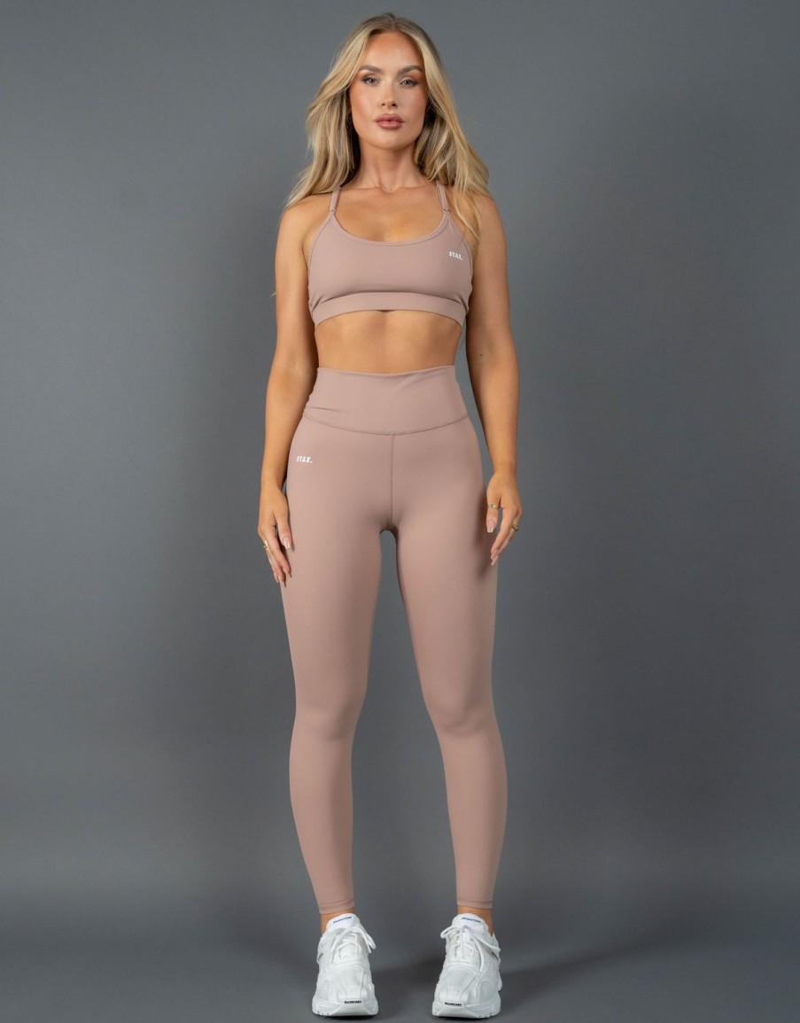 Women STAX Tights & Leggings | Full Length Tights Nandex Original Warm Clay Taupe