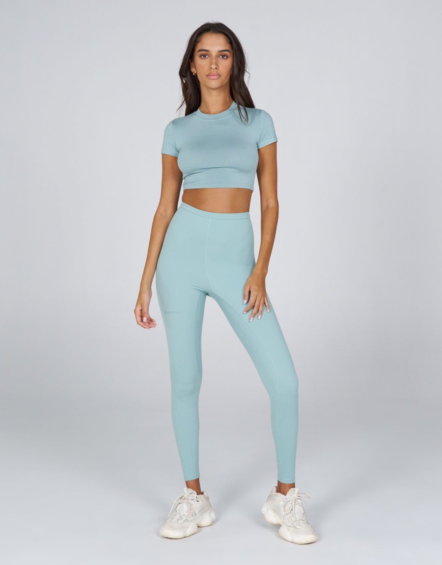 Women STAX Tanks & Singlets | Aw Flow Tee Capri (Blue)