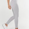 Women STAX Tights & Leggings | Phone Pocket Full Length Tights Nandex Light Grey