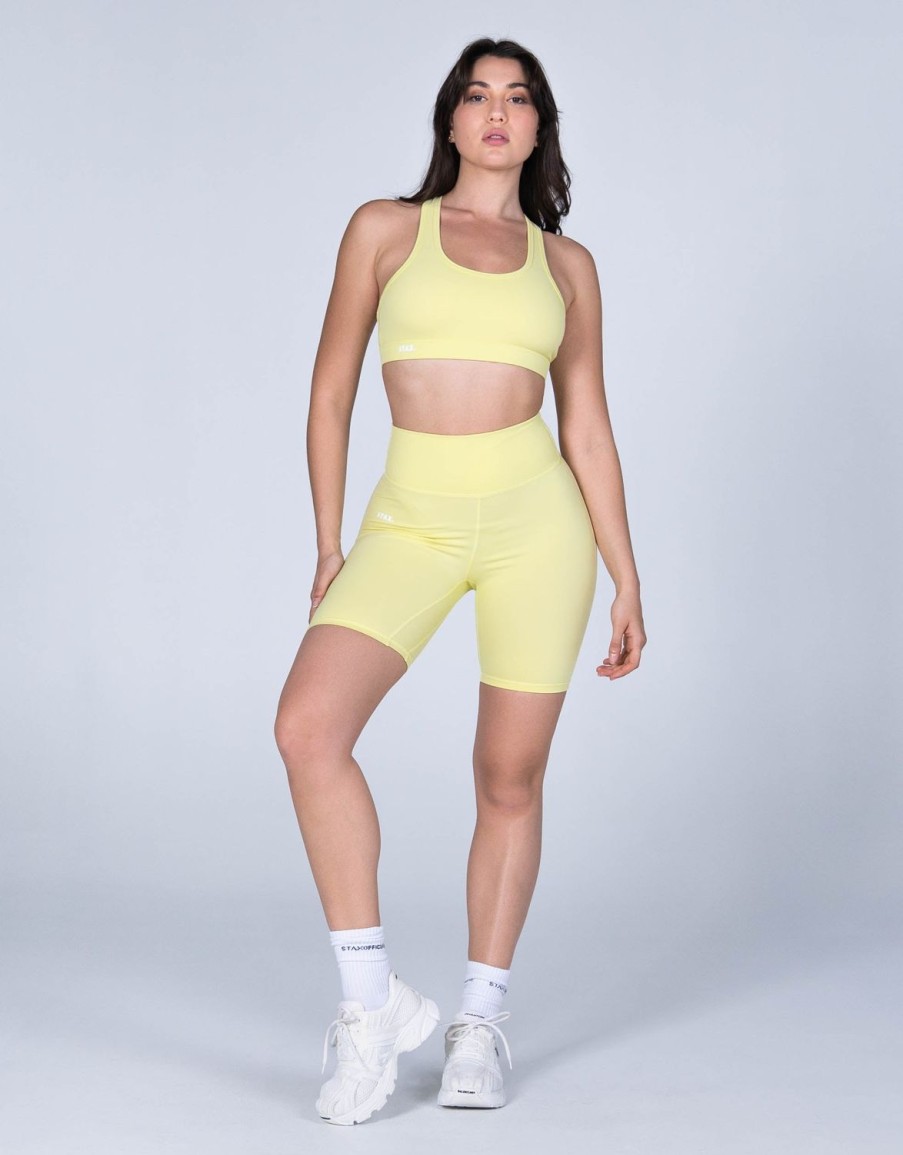 Women STAX Sports Bras & Crop Tops | Classic Crop Nandex Lemon