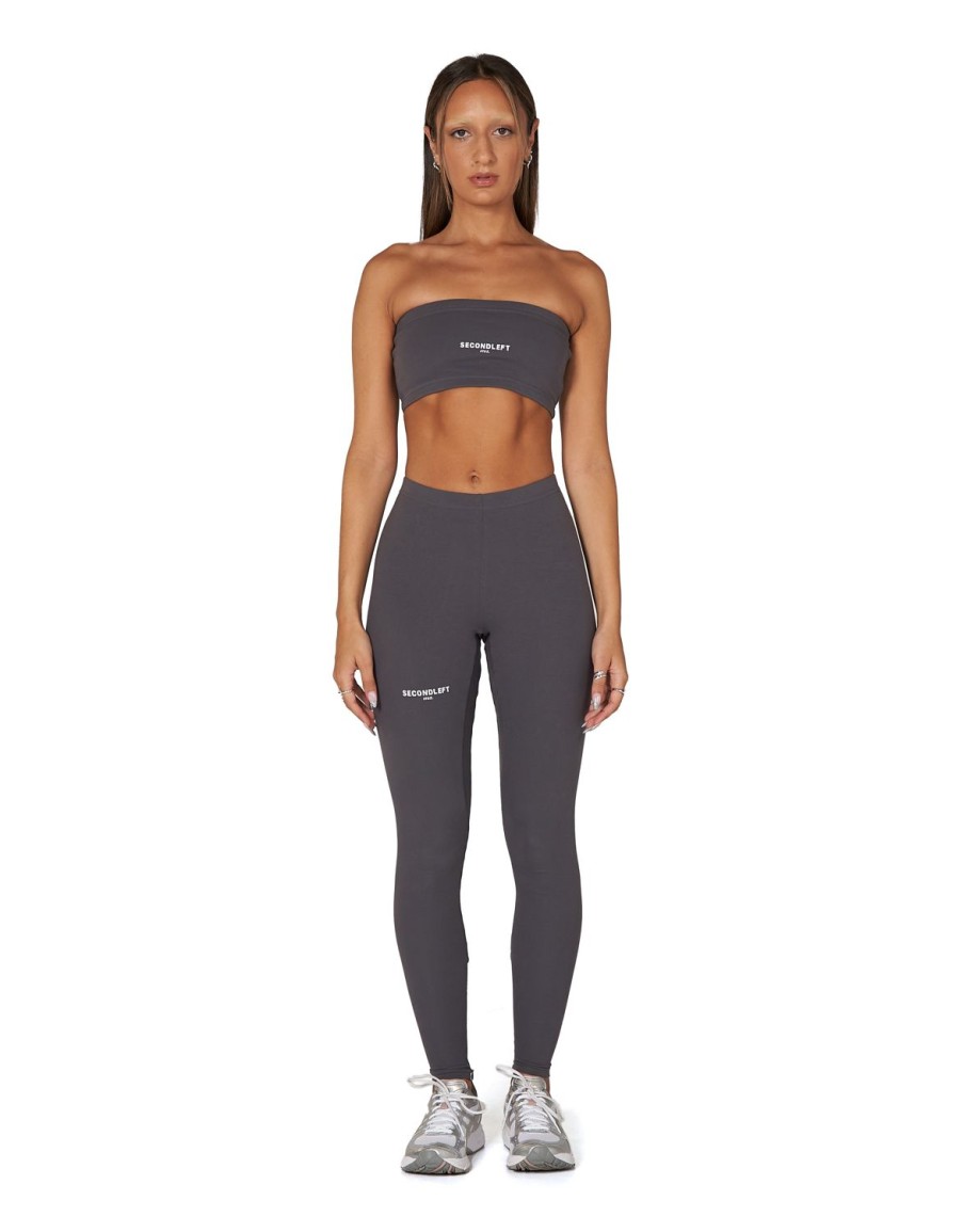 Women STAX Tights & Leggings | Sl Bw Full Length Tights Storm Grey