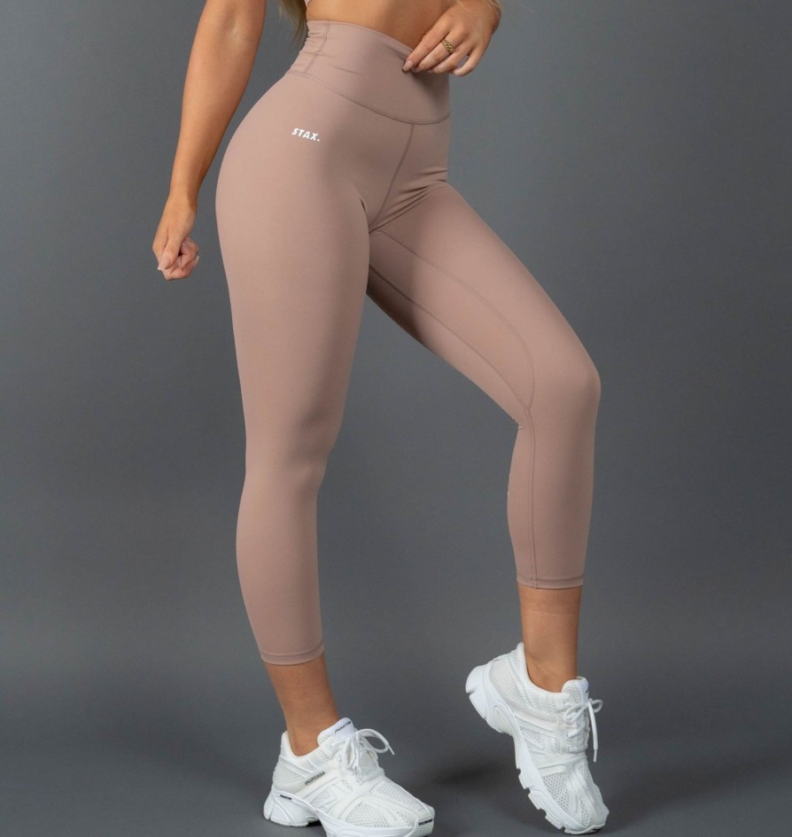 Women STAX Tights & Leggings | 7/8 Tights Nandex Original Warm Clay Taupe