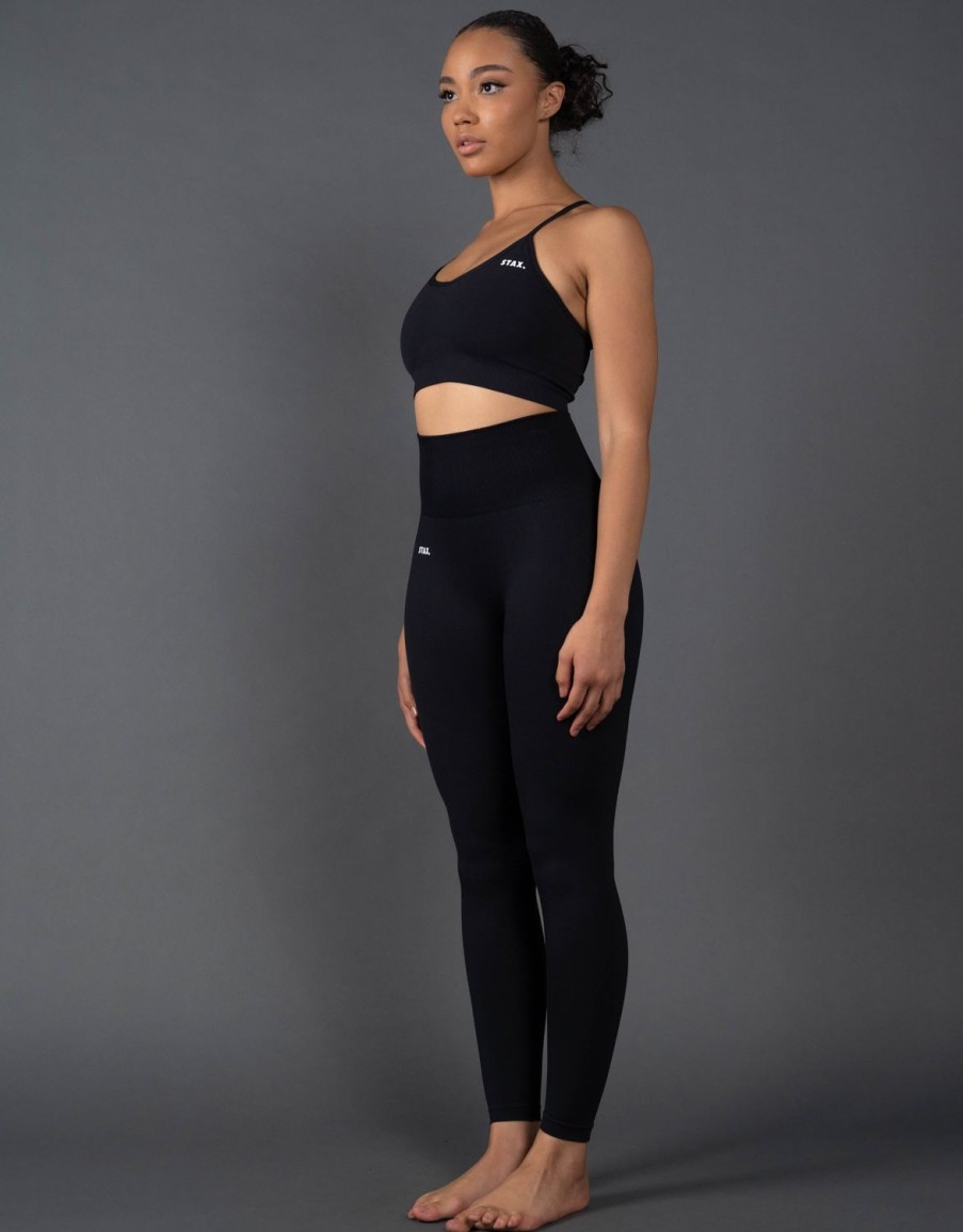 Women STAX Sports Bras & Crop Tops | Premium Seamless Strappy Crop V5.1 Astro