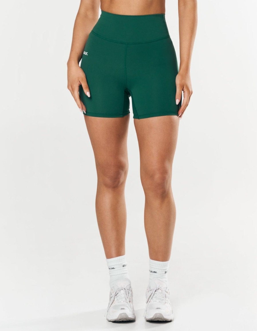 Women STAX Shorts | Midi Bike Shorts Nandex Aspen Green