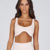 Women STAX Sports Bras & Crop Tops | Aw Canyon Crop Oat (Beige)