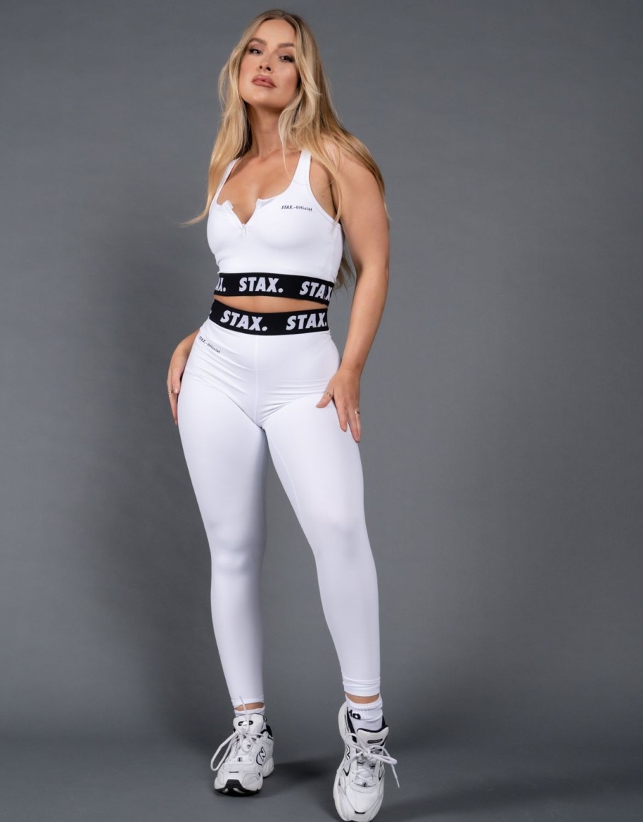 Women STAX Tights & Leggings | Wb Tights Full Length White