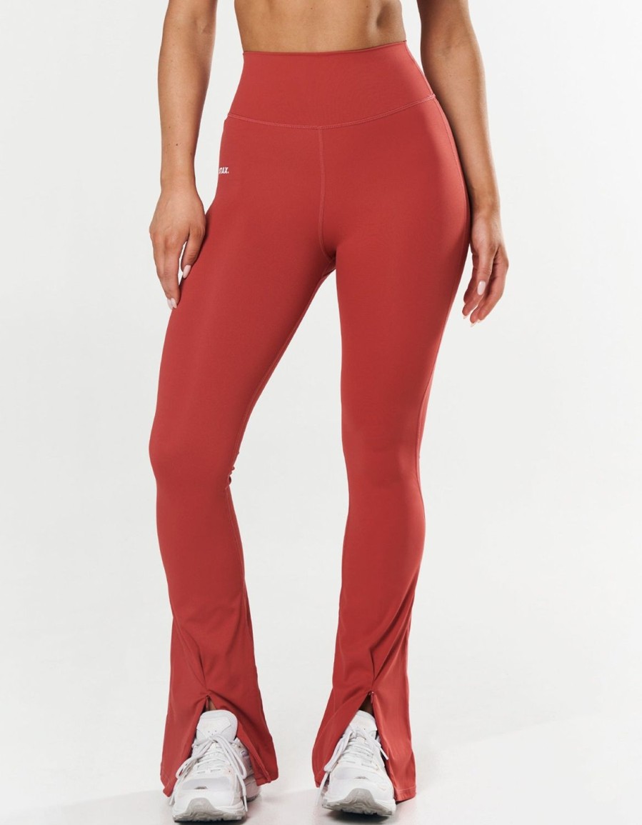 Women STAX Tights & Leggings | Flare Tights Nandex Mahogany