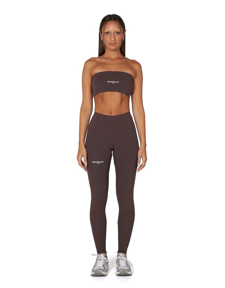 Women STAX Sports Bras & Crop Tops | Sl Bw Bandeau Sable Brown