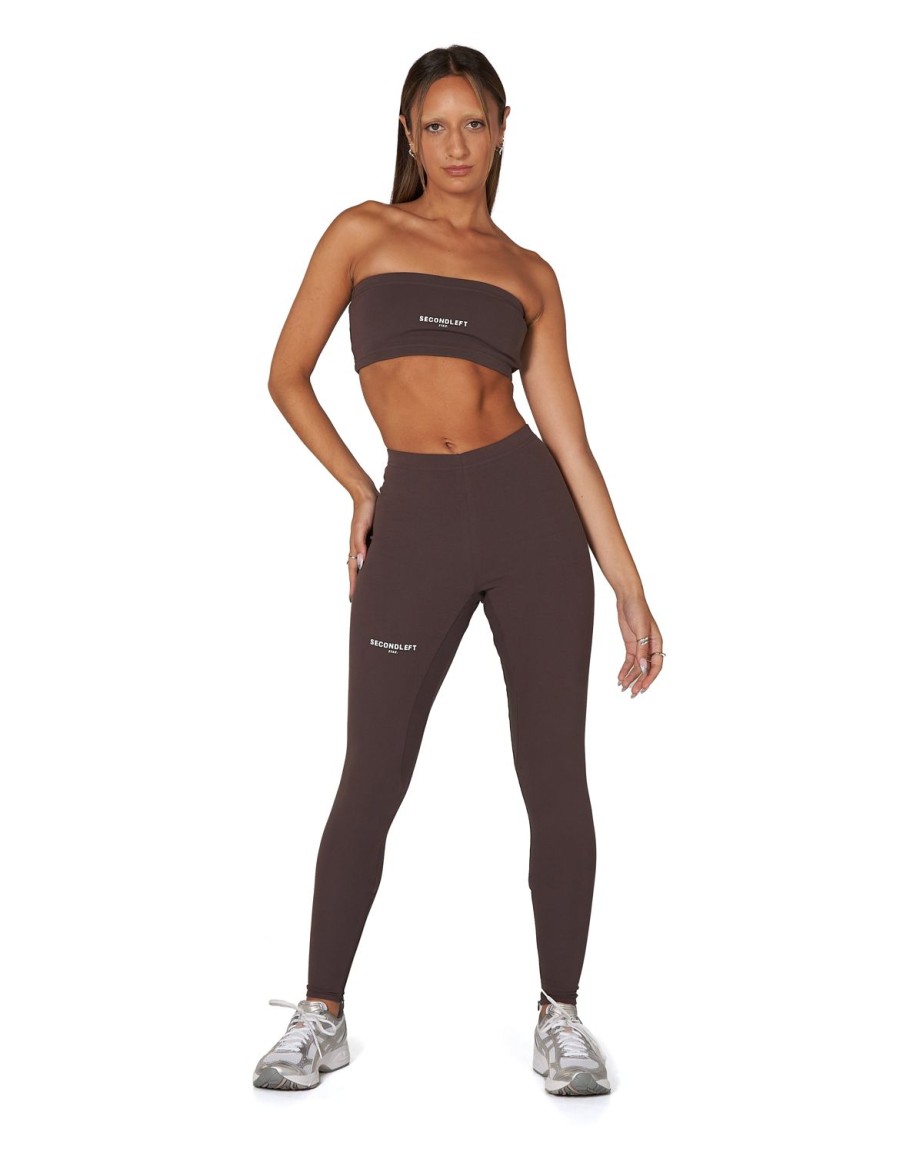 Women STAX Sports Bras & Crop Tops | Sl Bw Bandeau Sable Brown