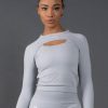 Women STAX Long Sleeve Tops | Premium Seamless Cut Out Long Sleeve Lounge V5.1 Breeze