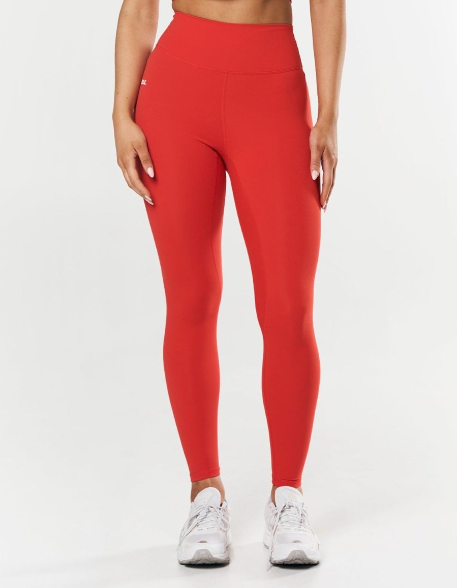 Women STAX Tights & Leggings | Full Length Tights Nandex Original Red