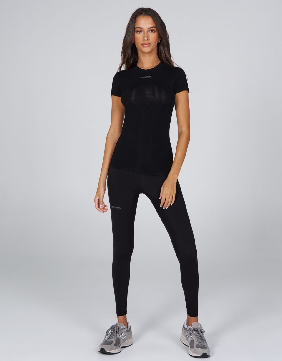 Women STAX Tights & Leggings | Aw Tights Black (Boa)