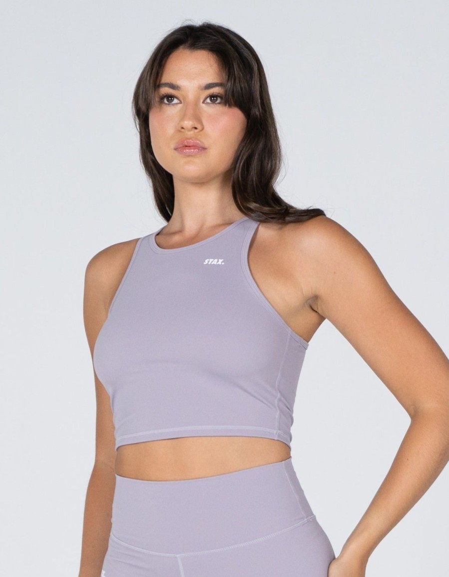 Women STAX Tanks & Singlets | Cropped Tank Nandex Lone Grey