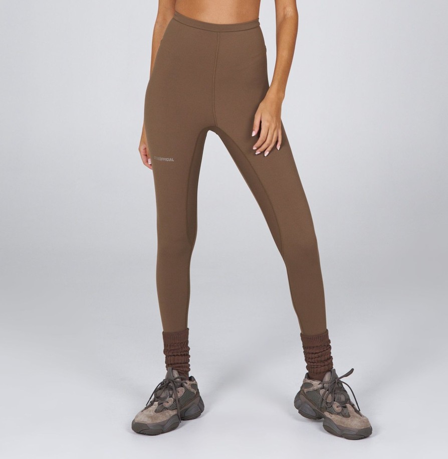 Women STAX Tights & Leggings | Aw Poppy Full Length Tights Tuscan (Brown)