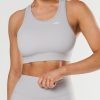 Women STAX Sports Bras & Crop Tops | Blaze Crop Nandex Light Grey