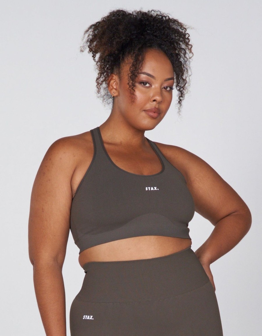 Women STAX Sports Bras & Crop Tops | Premium Seamless Favourites Racer Crop Dovetail