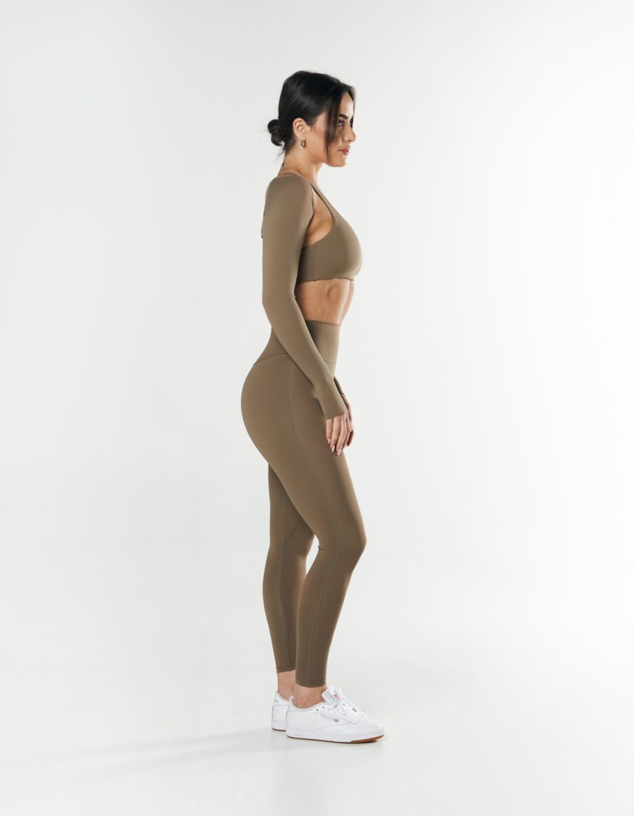 Women STAX Tights & Leggings | Original Leggings Nandex Brown