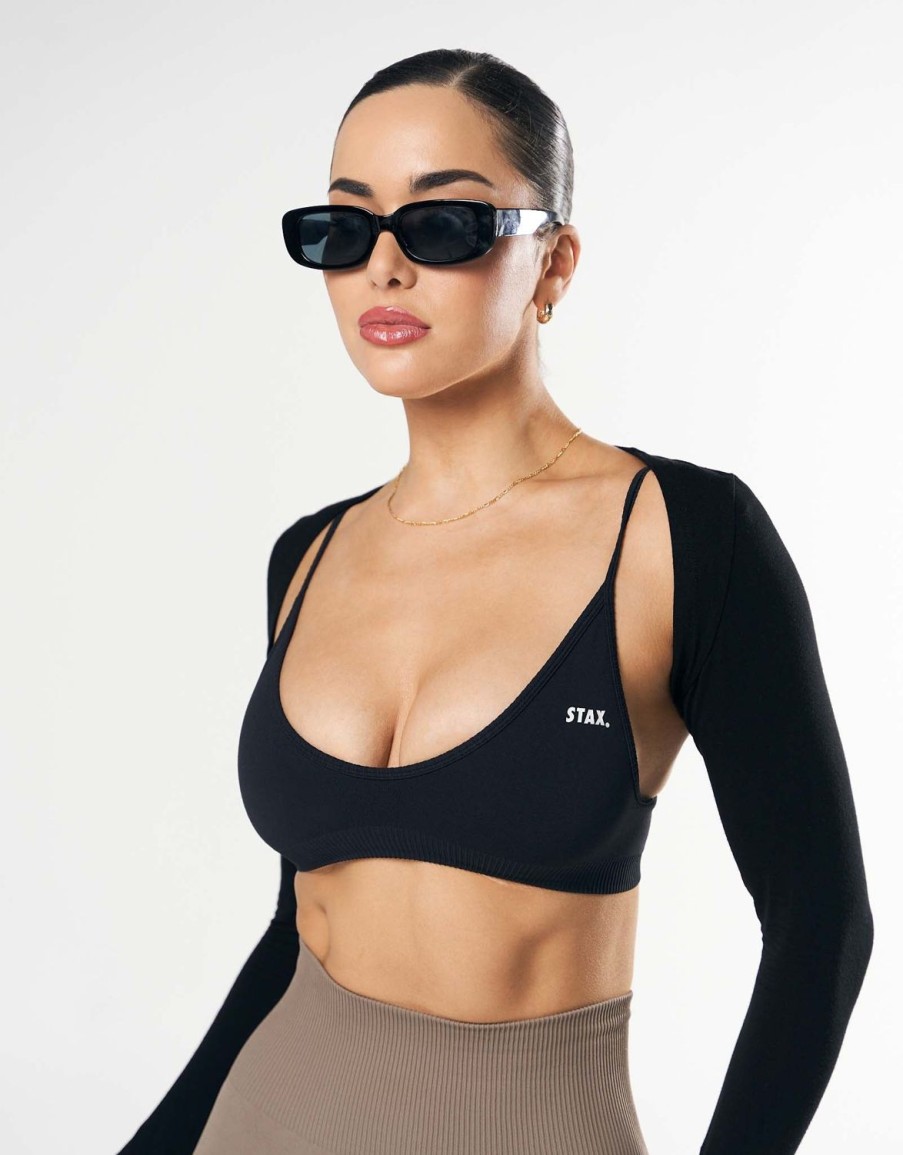 Women STAX Sports Bras & Crop Tops | Premium Seamless Summer Bralette Astro