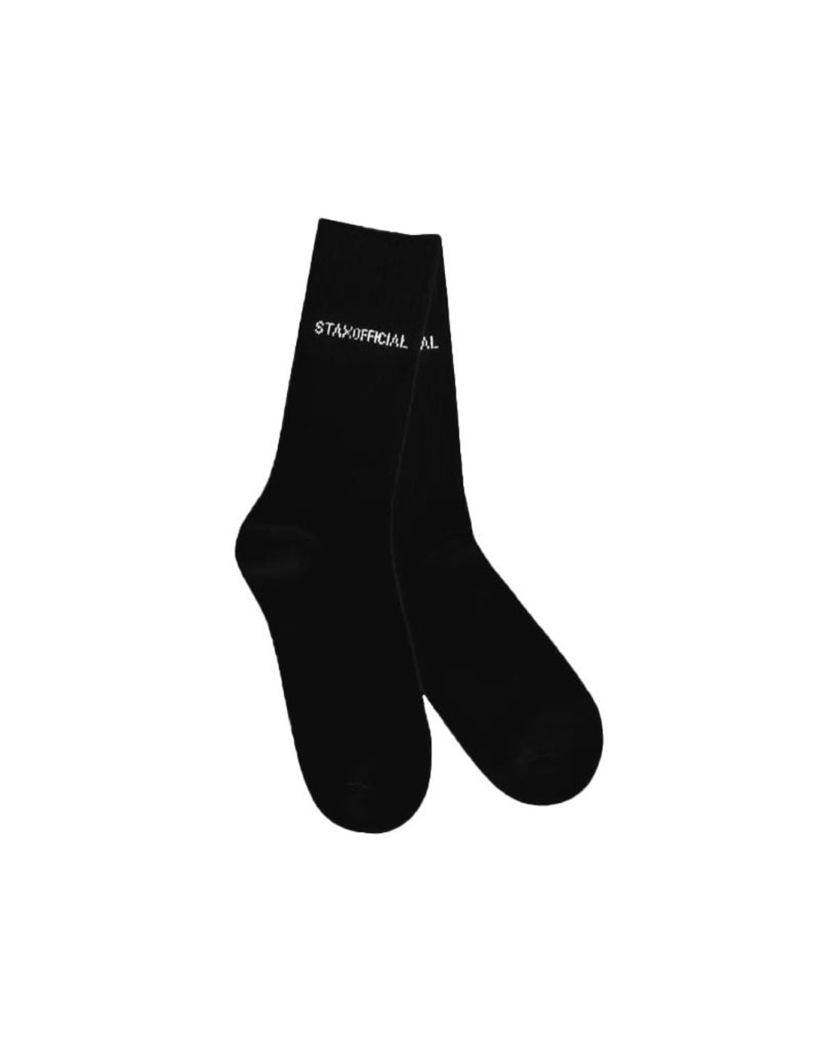 Women STAX Socks | Crew Socks Black