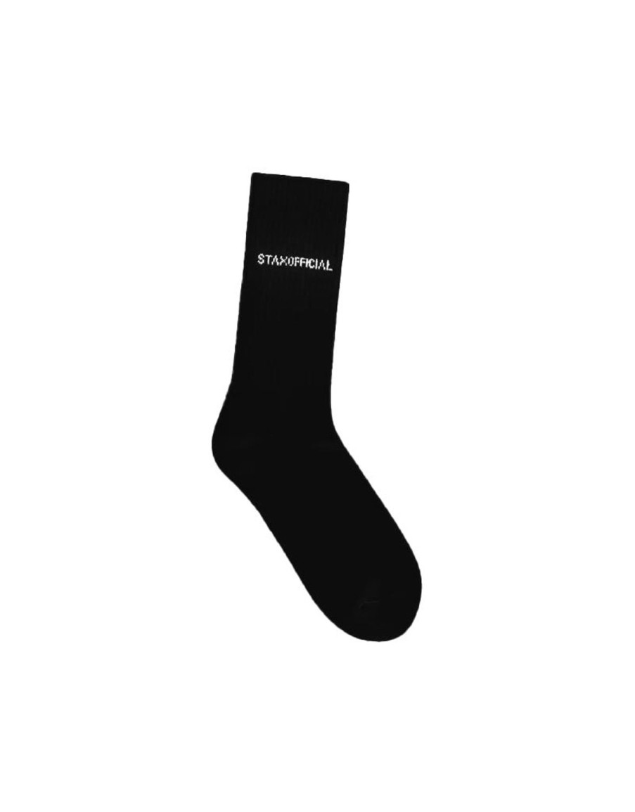 Women STAX Socks | Crew Socks Black