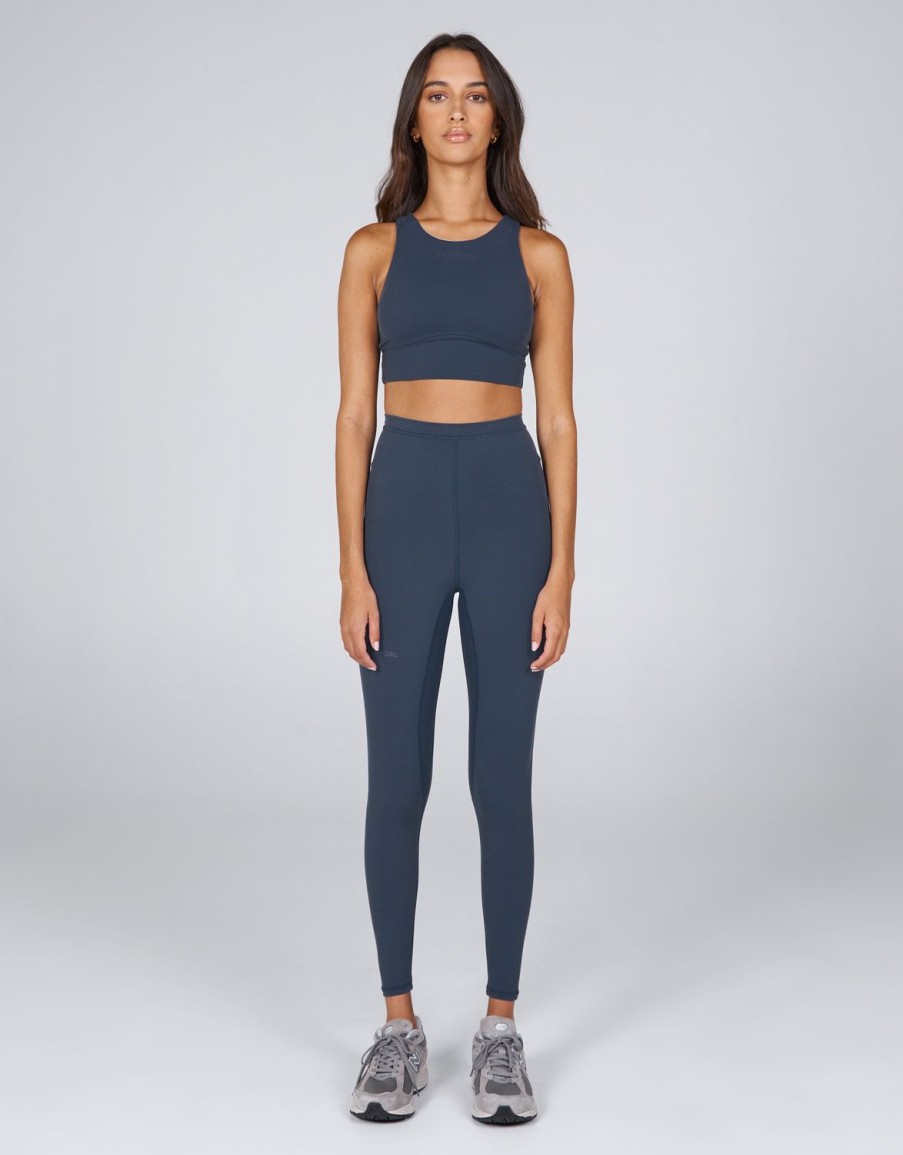 Women STAX Sports Bras & Crop Tops | Aw Crop Slate (Reti)