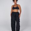 Women STAX Pants | Aw Crete Parachute Pants Storm (Black)