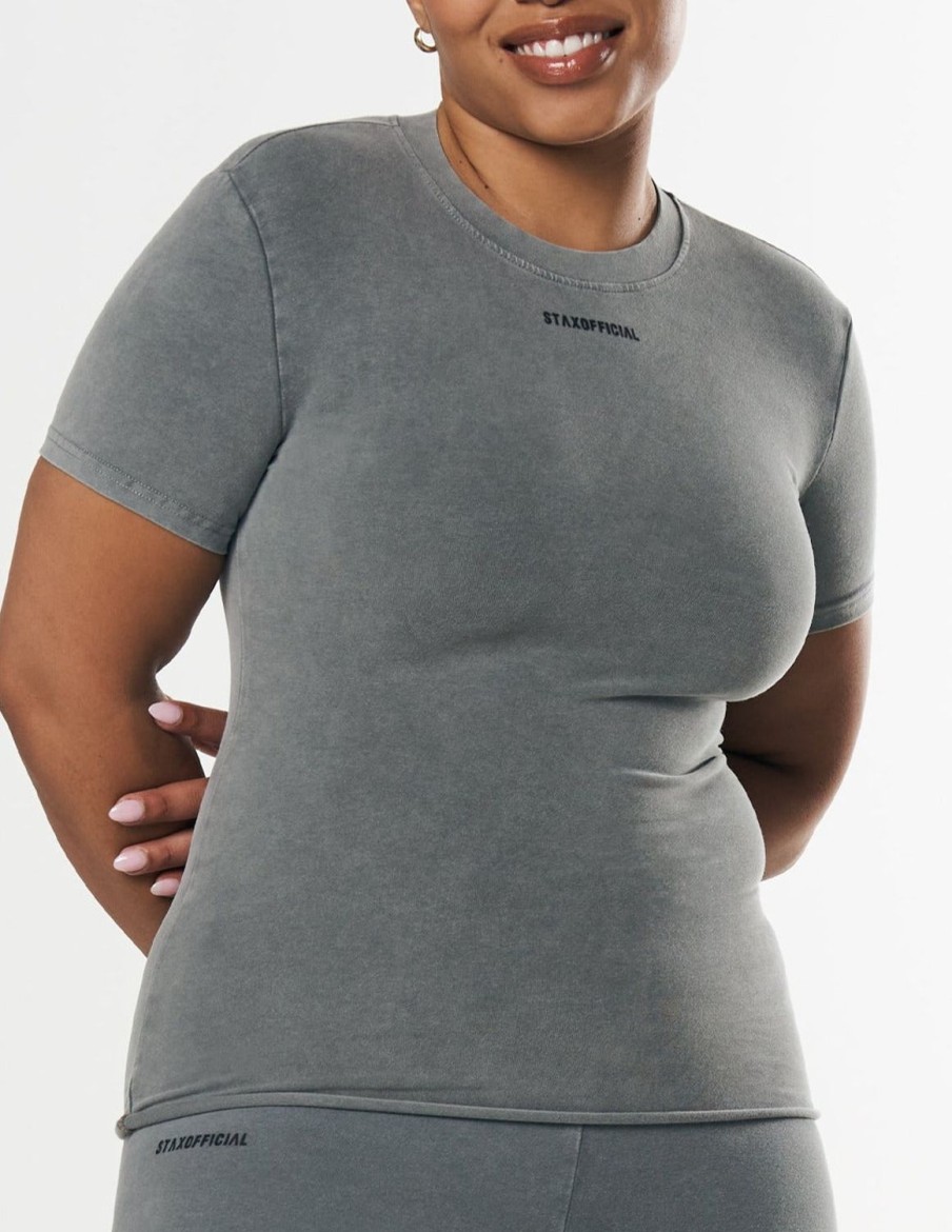 Women STAX Tees | Oos Tee Stone