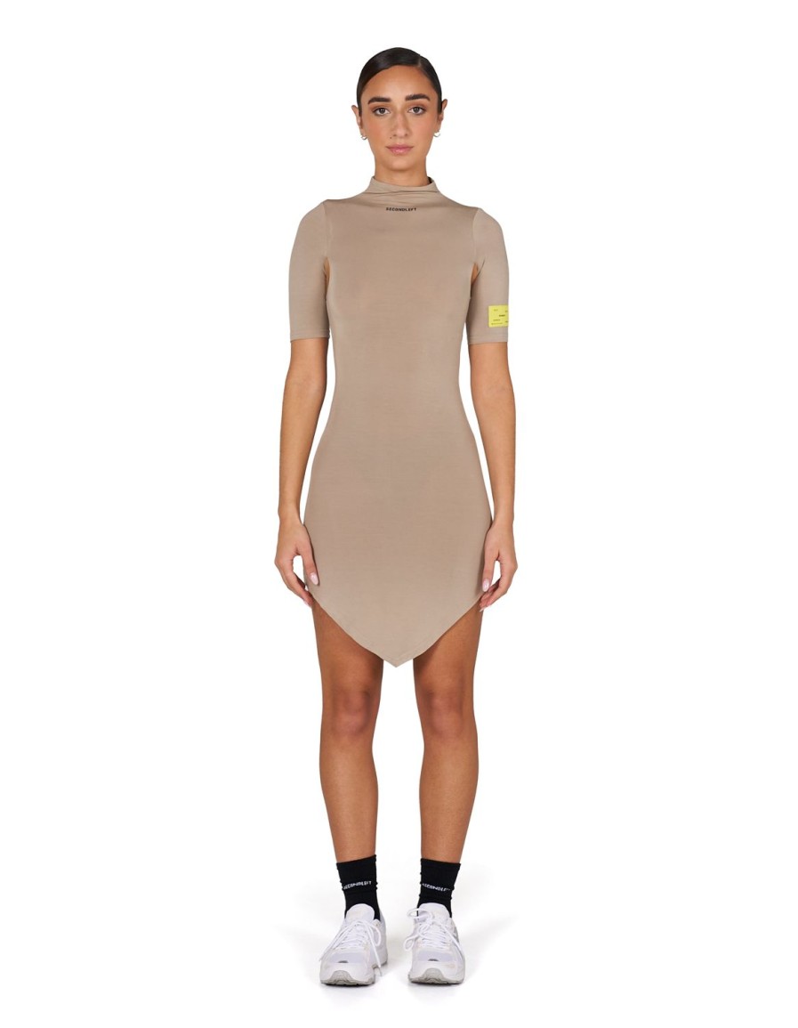 Women STAX Dresses | S1 Cut Out Dress Short Beige